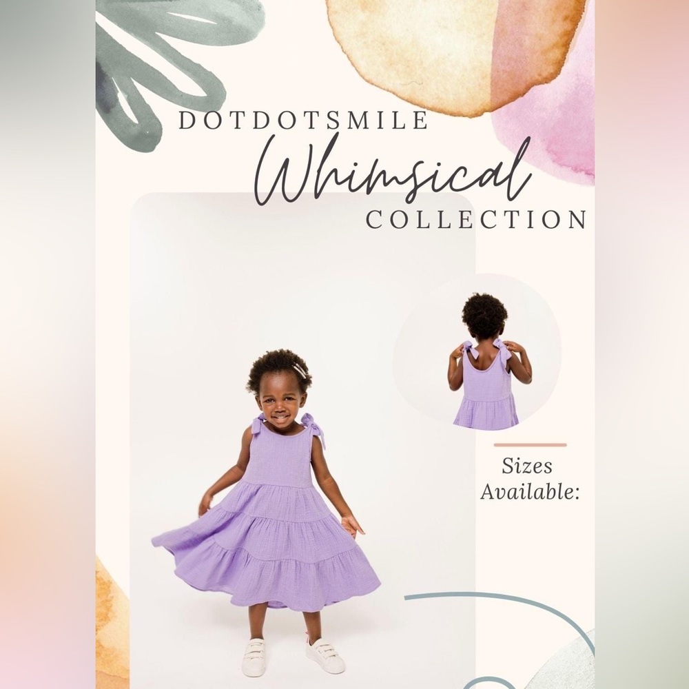 BNWT DotDotSmile Whimsical Dress- purple